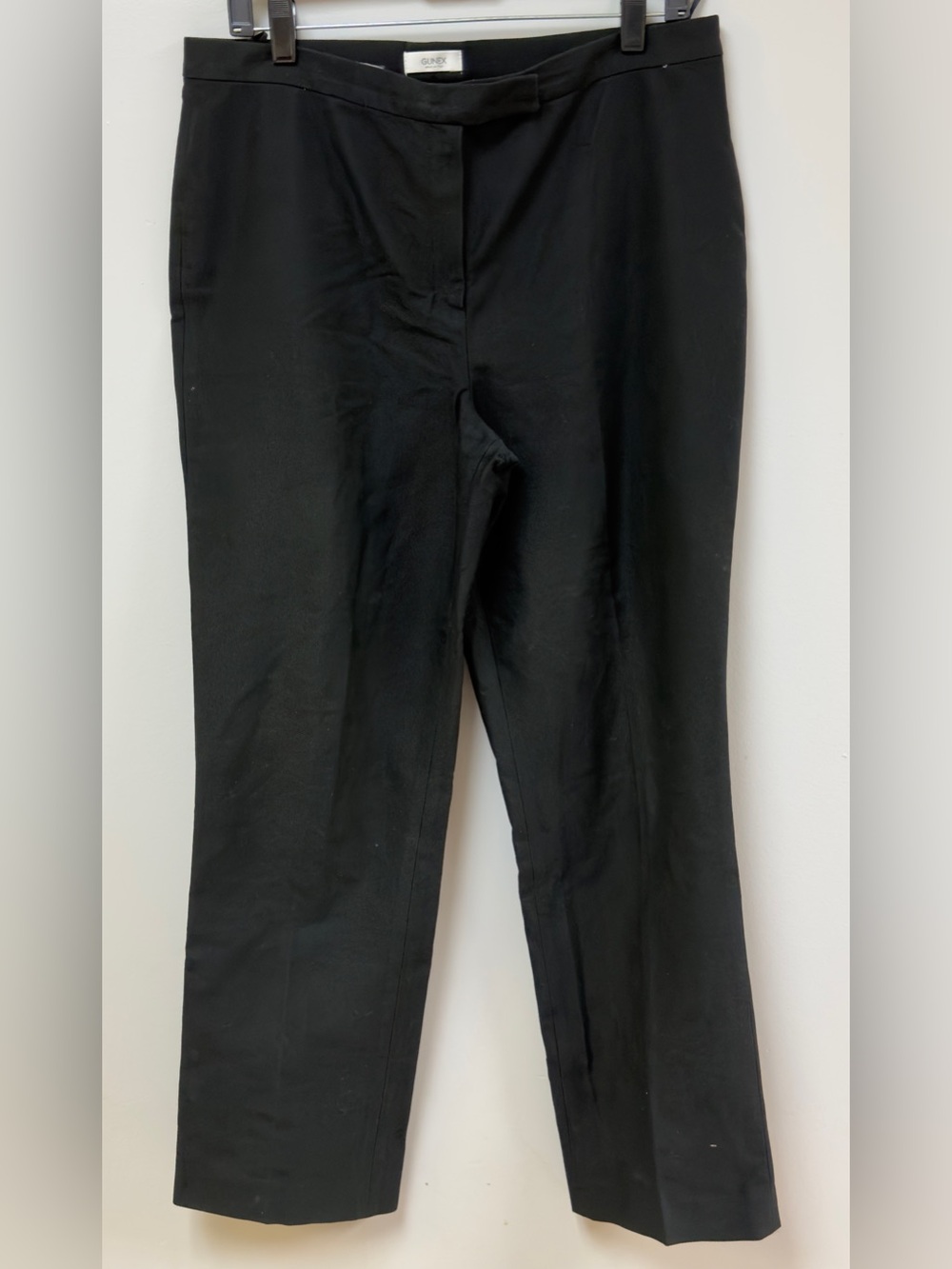 GUNEX Brunello Cucinelli Black Dress Pants Trousers Straight Leg Women's Size 12
